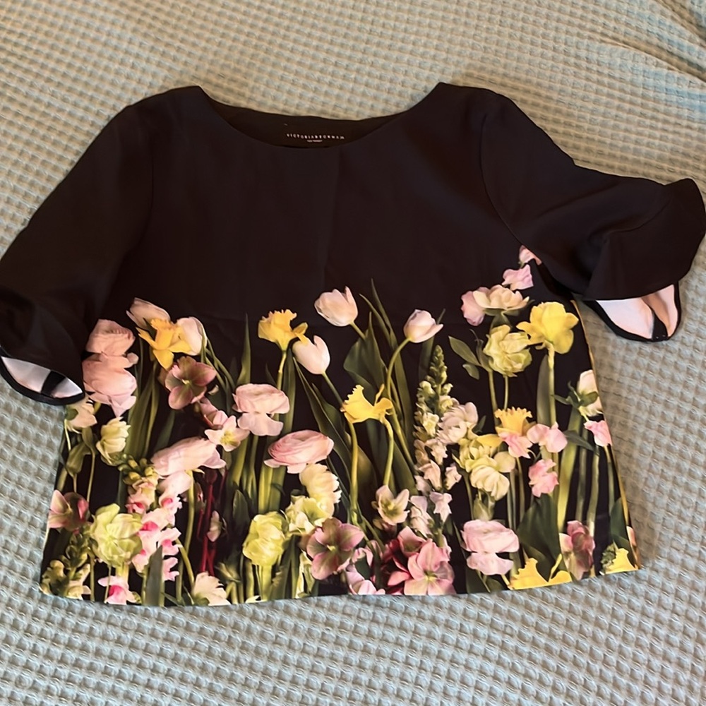 Victoria Beckham floral top for Target SIZE M worn once